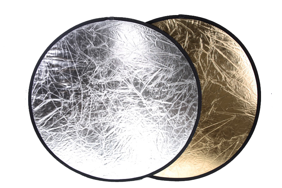 Odrazová deska, odrazná deska 50cm 2 v 1 zlatá stříbrná  