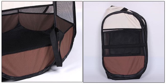Klec pro psa, látková přepravka, výběh, vel. L 115 cm