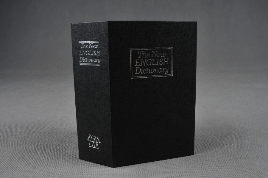 Trezor, pokladnička, kniha slovník 180x120x60mm černý