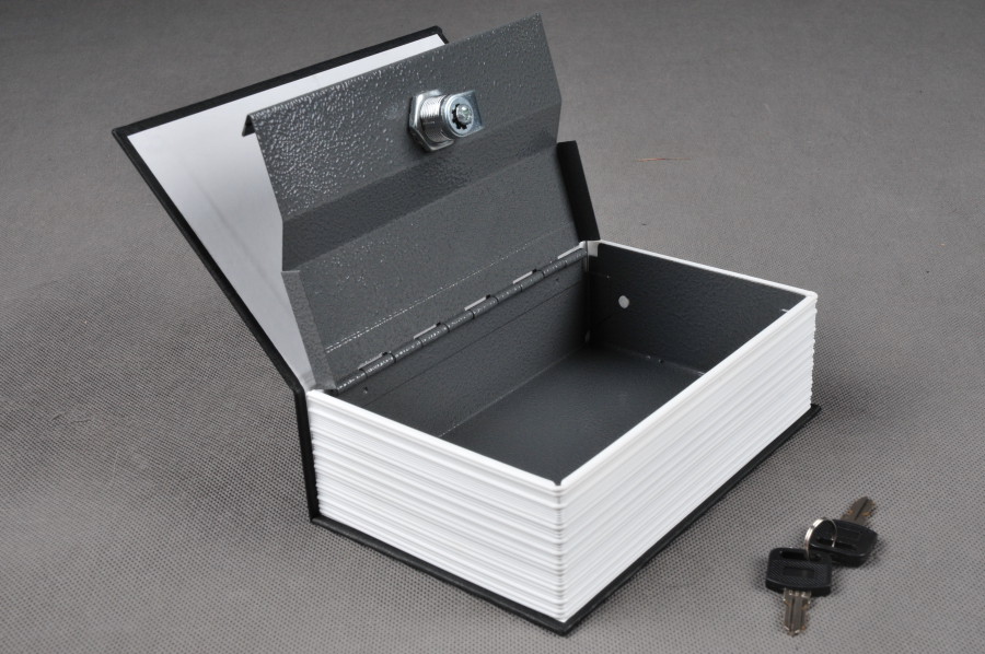 Trezor, pokladnička, kniha slovník 180x120x60mm černý