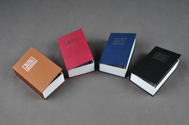 Trezor, pokladnička, kniha slovník 180x120x60mm zlatý