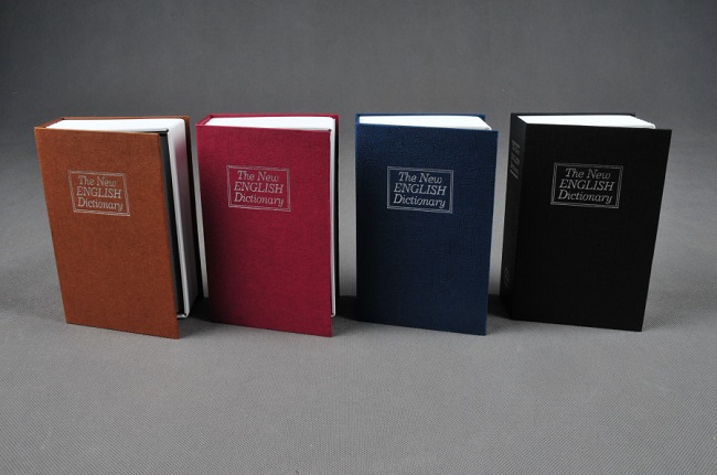 Trezor, pokladnička, kniha slovník 265x200x65mm zlatý