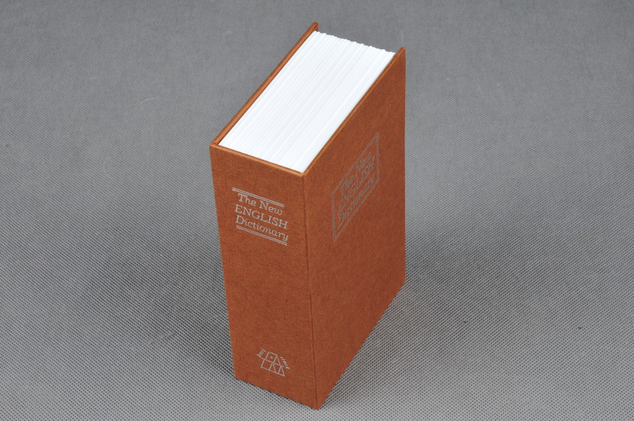 Trezor, pokladnička, kniha slovník 265x200x65mm zlatý