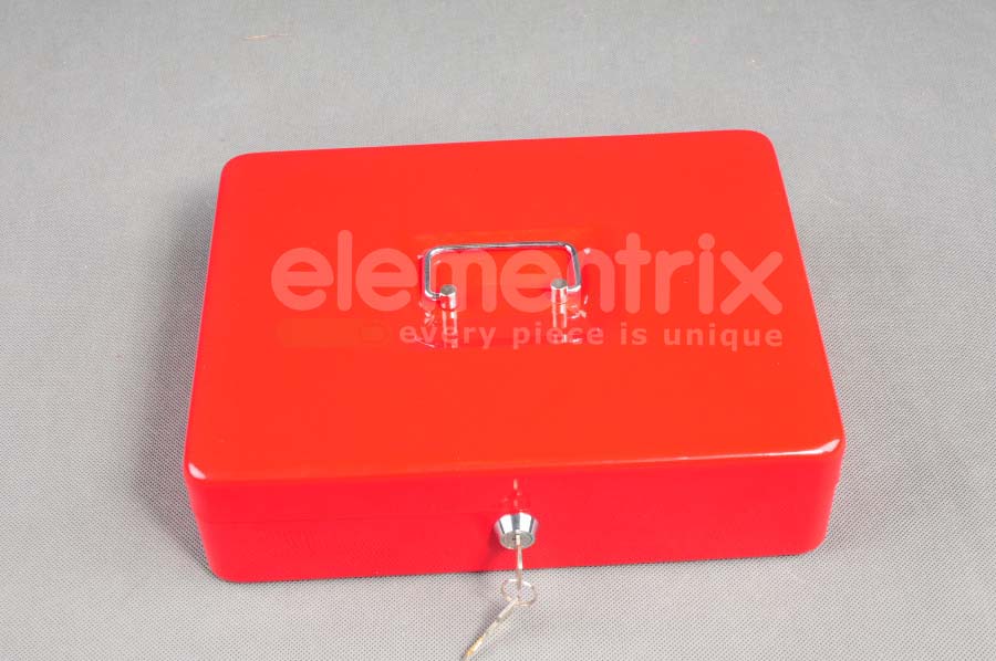 Trezor, pokladnička, přenosná pokladna 250 červená