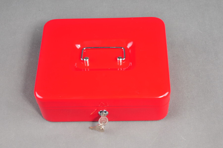 Trezor, přenosná pokladna 300 červená