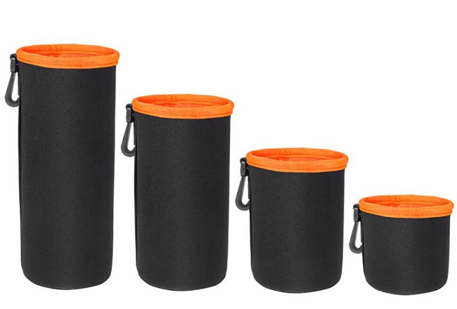 Neoprenové pouzdro na objektiv L hedvábí