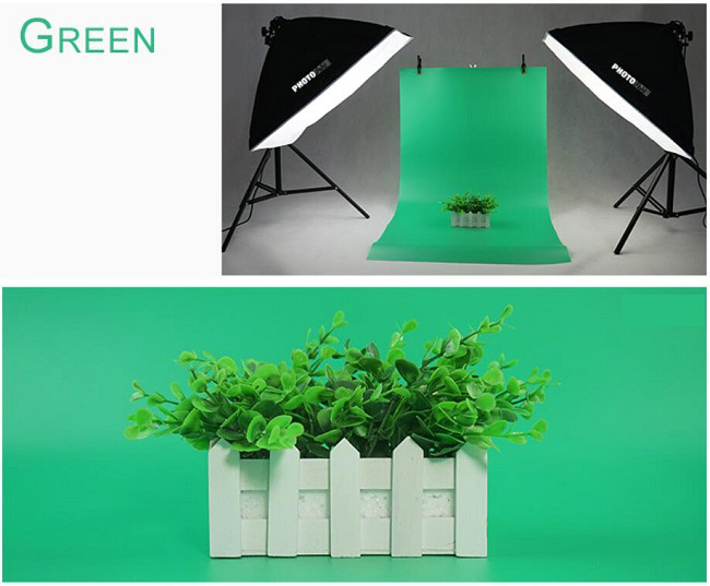 Fotopozadí zelené PVC 100x200 