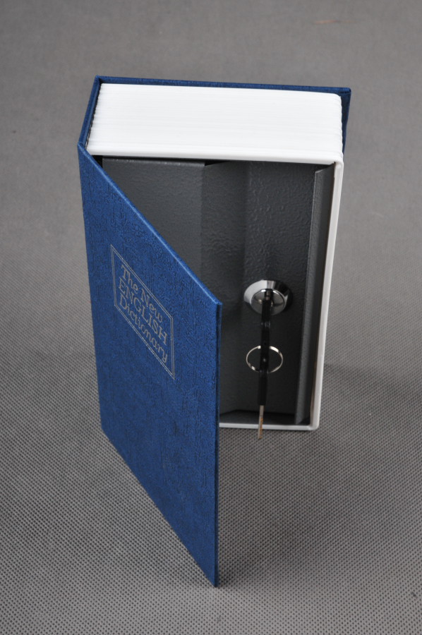 Trezor, kniha slovník 114x80x45mm modrý