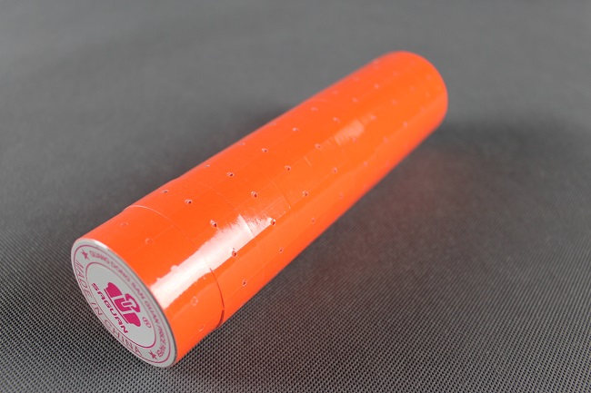 Etikety pro etiketovací kleště jednořádkové oranžové