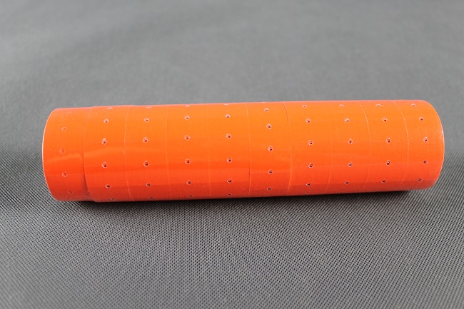 Etikety pro etiketovací kleště jednořádkové oranžové