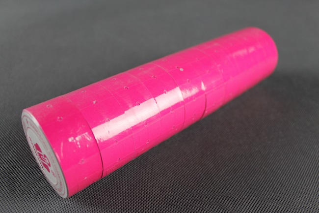 Etikety pro etiketovací kleště jednořádkové růžové 600