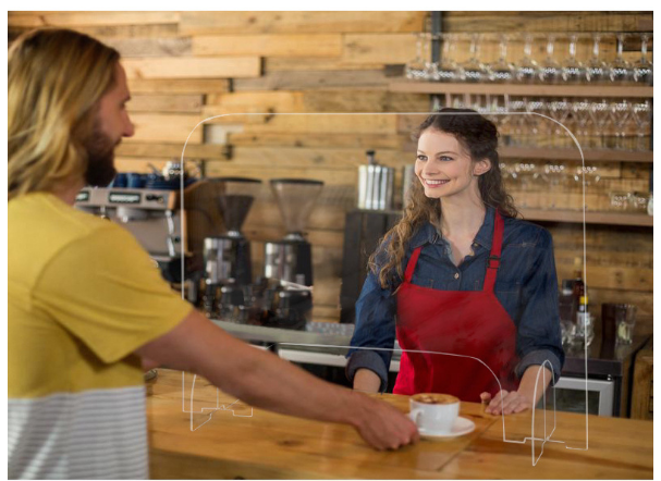 Ochranná přepážka, zástěna 800x600mm