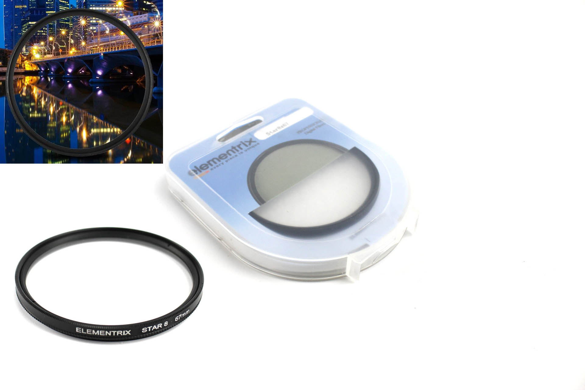 Elementrix Efektový hvězdičkový filtr  STAR x8 77mm otočný