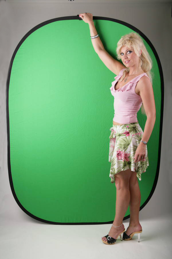 8su 2, jakost Fotografické pozadí dvojité bavlna modrá zelená 1,5x2m  