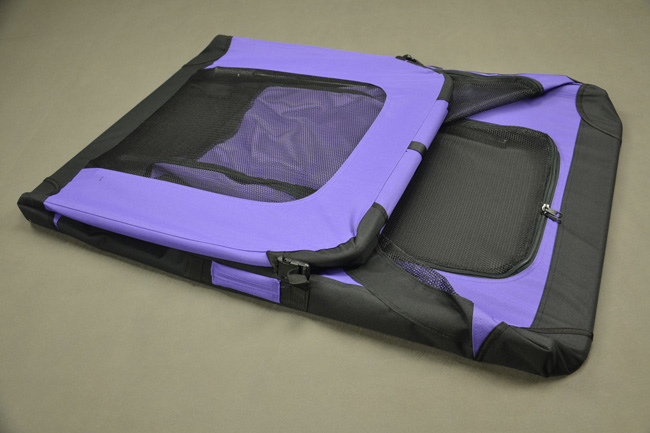 4lu 2.jakost Klec pro psa, přepravní klec, látková přepravka, 3XL fialová  