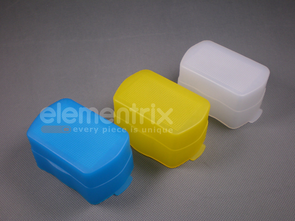 3x Canon 580EX, 580EX II Difuzér pro systémový blesk 3 barvy  