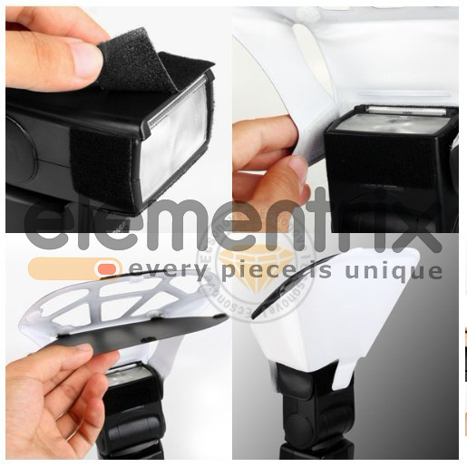 Univerzální odrazový difuzér 5v1 pro systémové blesky  