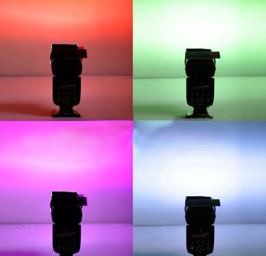 Barevné filtry pro systémový blesk 12ks  