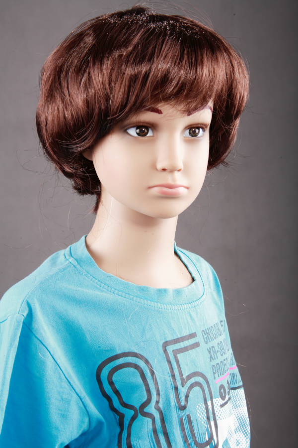 Dětská paruka hnědá, kluk  