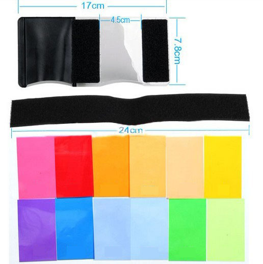 Barevné filtry pro systémový blesk 12ks  