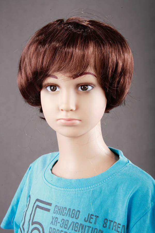 Dětská paruka hnědá, kluk  