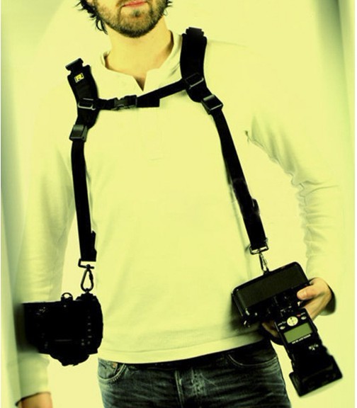 Univerzální foto popruh pro 2 fotoaparáty  