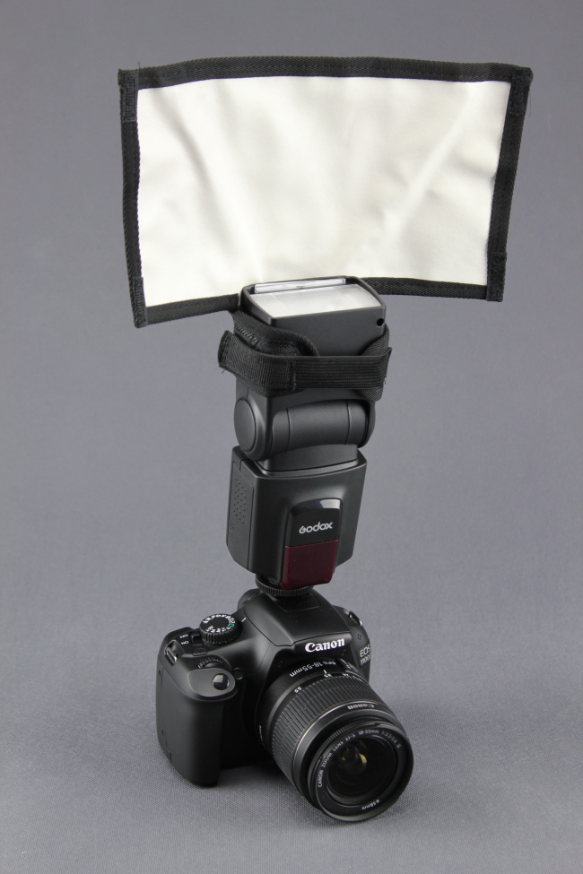 Difuzér odrazový 3v1 pro systémové blesky 25x18cm