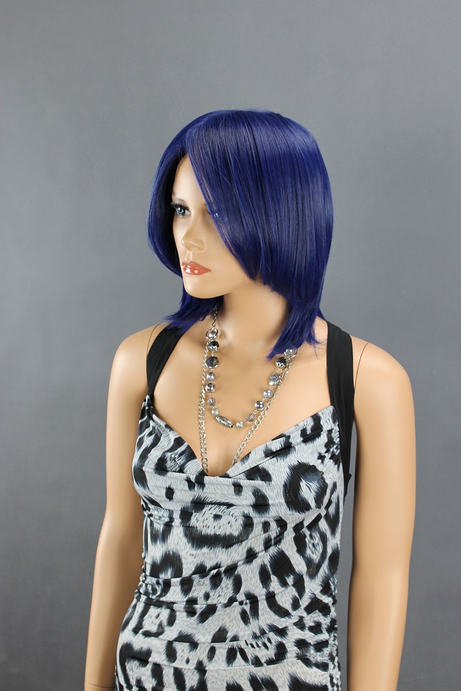 Dámská paruka krátká, tmavě modrá 111-T4027  