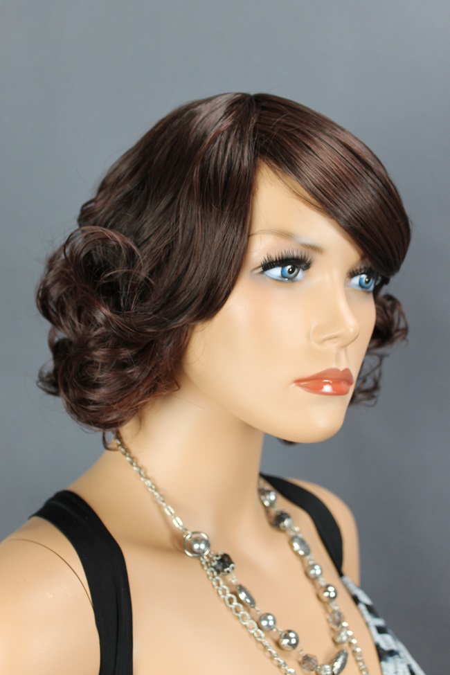 Dámská paruka krátká, mahagon 410-33H33  