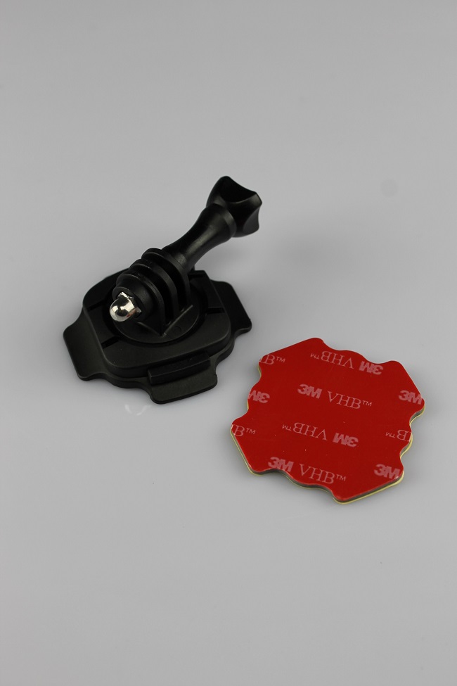 360° otočný držák  na helmu a samolepkou pro GoPro Hero kamery  