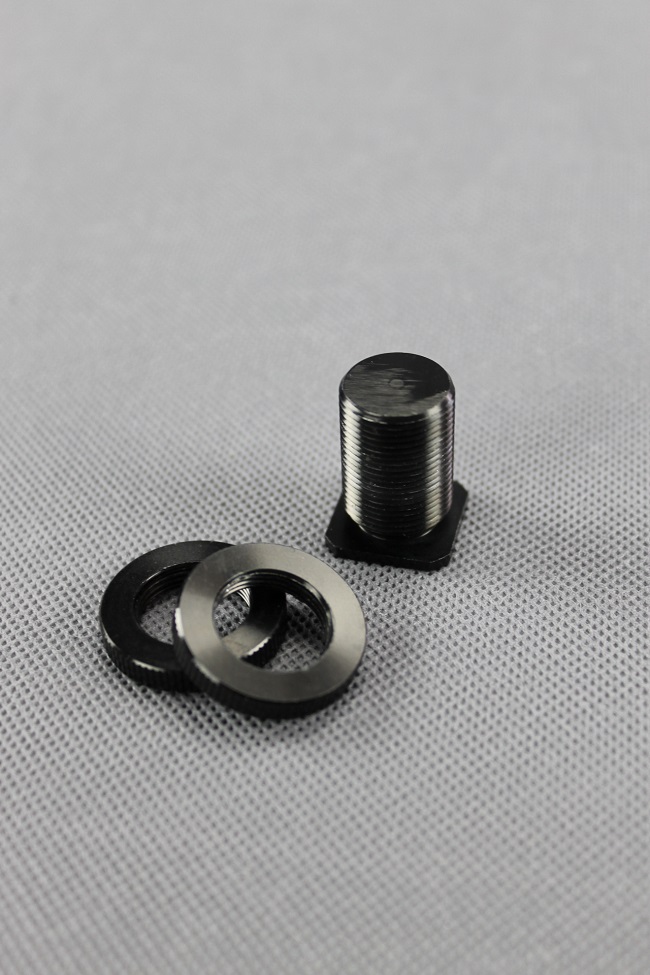 Mikrofón 5/8" šroub do sáněk blesku , 2x matice