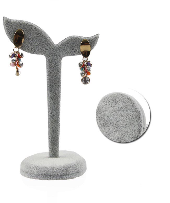 Stojánek, stojan na naušnice, šedý stojan
