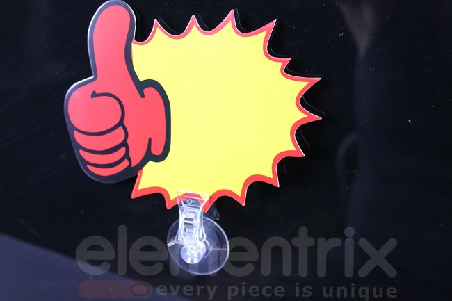 Memo clip držák MC20 na cenovky s přísavkou  