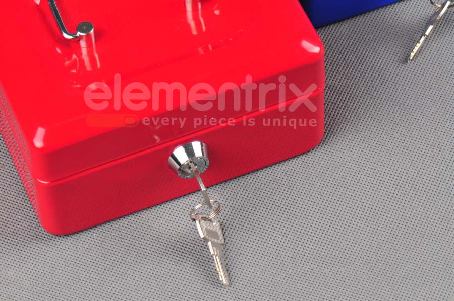 Trezor, pokladnička, přenosná pokladna 152 červená