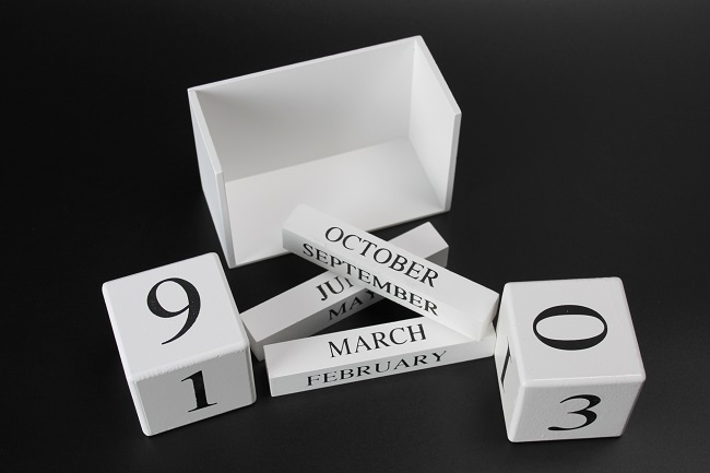 Elementrix Kostkový kalendář bílý