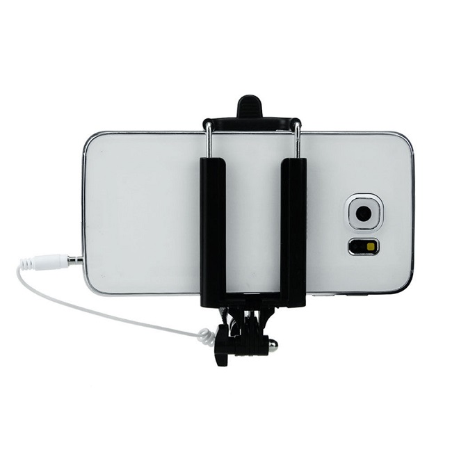 Elementrix selfie tyč 86cm černá s držákem  