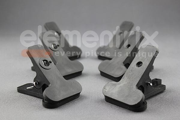 6x Klipsa, svorka pro fotografické pozadí plast  