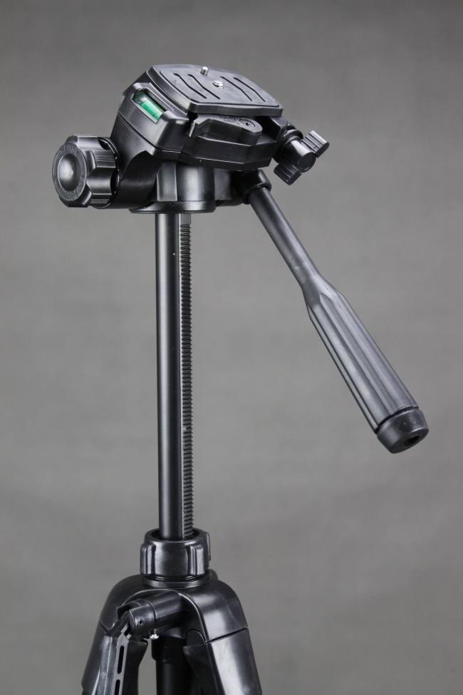Stativ 3D, fotografický stativ Tripod 168cm černý  