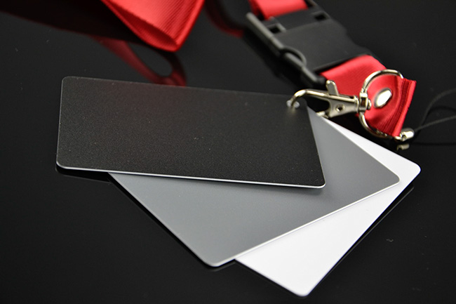 Přenosný set pro vyvážení bílé barvy - 3v1 55x85mm  