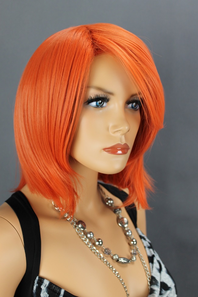 Dámská paruka krátká, oranžová 111-2313  