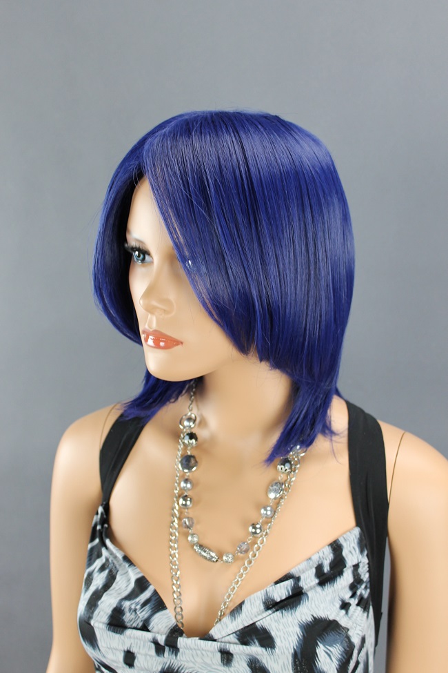 Dámská paruka krátká, tmavě modrá 111-T4027  