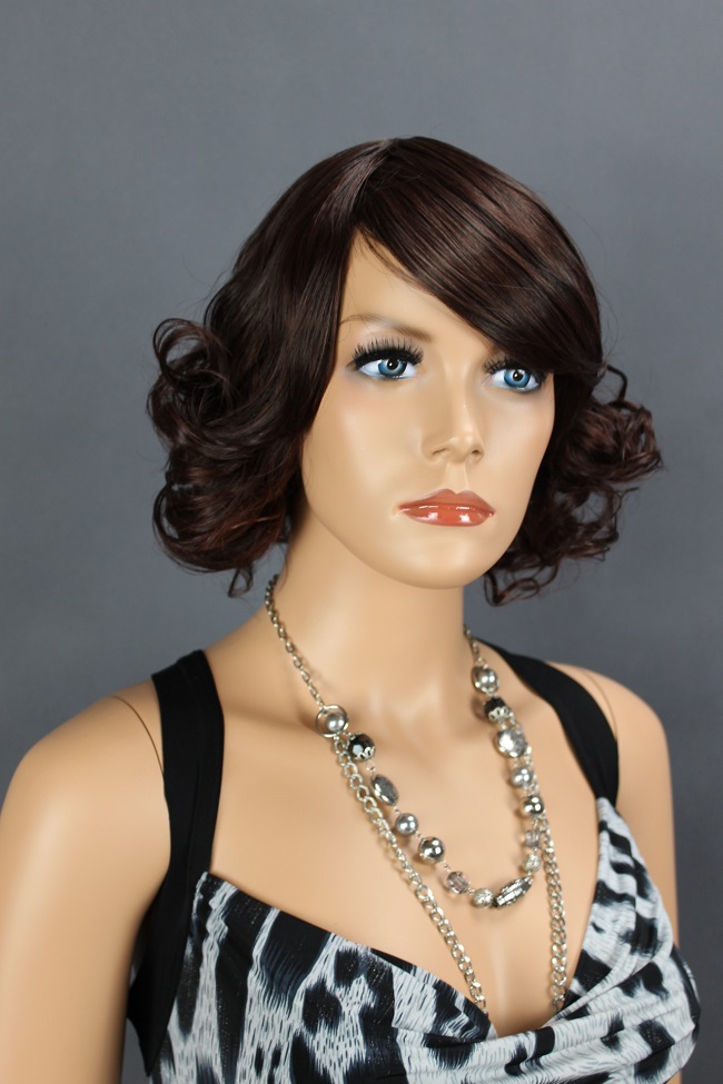 Dámská paruka krátká, mahagon 410-33H33  