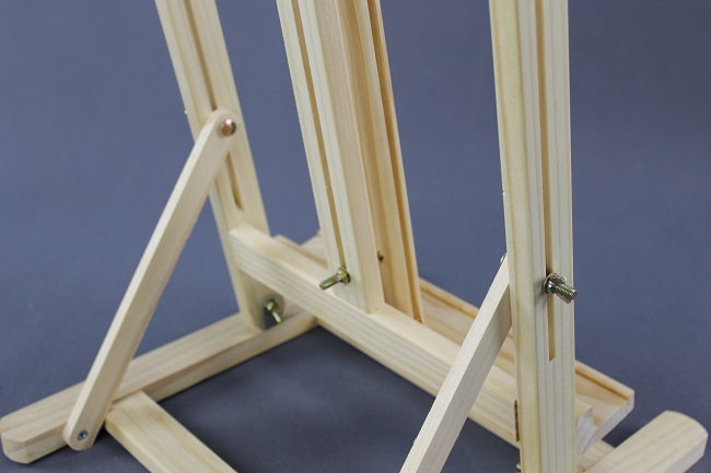 Stolní dřevěný malířský stojan 75cm složený  