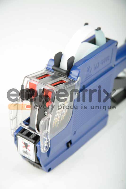 Etiketovací kleště dvouřádkové modré MX