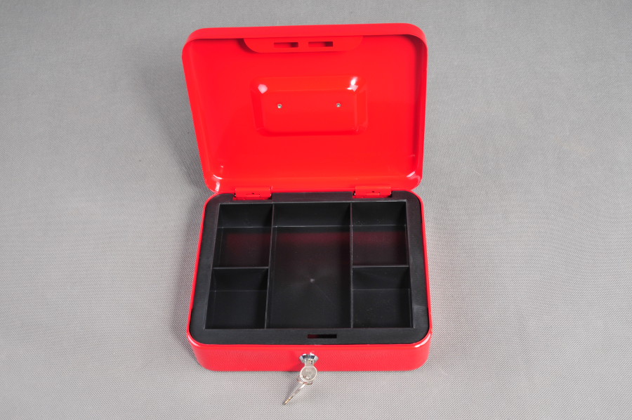 Trezor, přenosná pokladna 300 červená