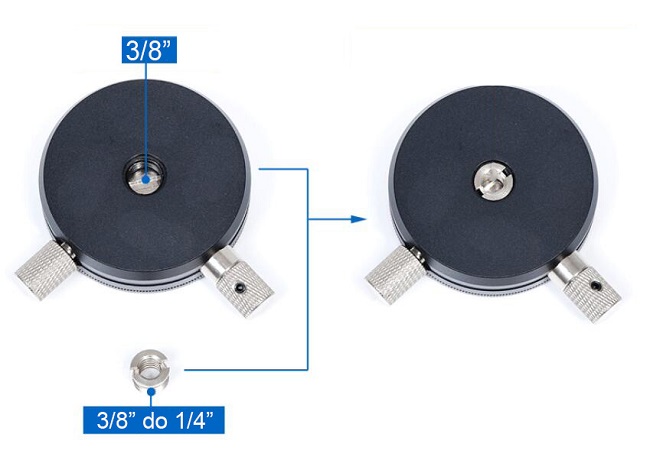 Rychloupínaí destička, rotátor QR-02 360°
