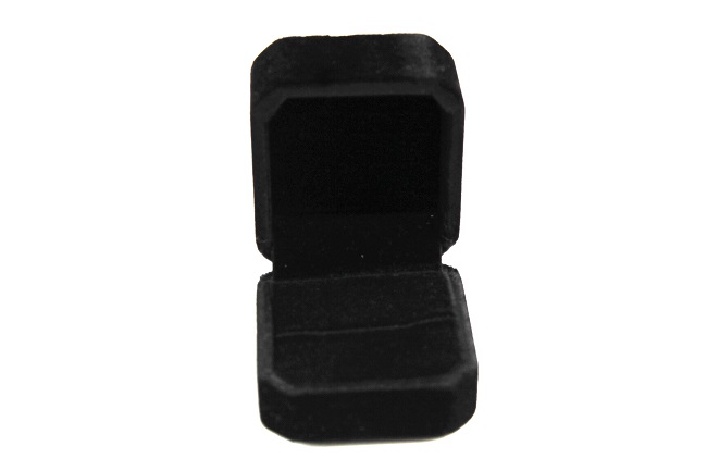 Sametová dárková krabička černá 55x50mm