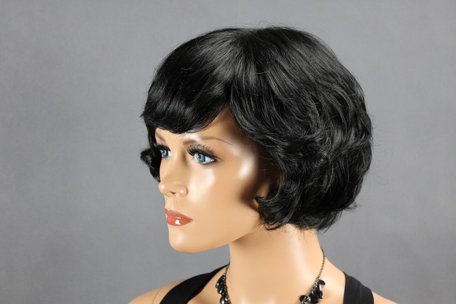 Elementrix dámská paruka krátká, černá 409