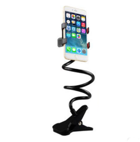 Držák mobilu na postel nebo stůl, černý
