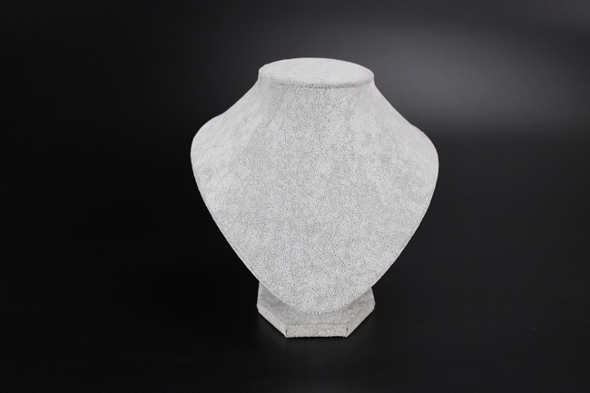 Stojan, stojánek, dekolt na šperky výška 18cm samet  